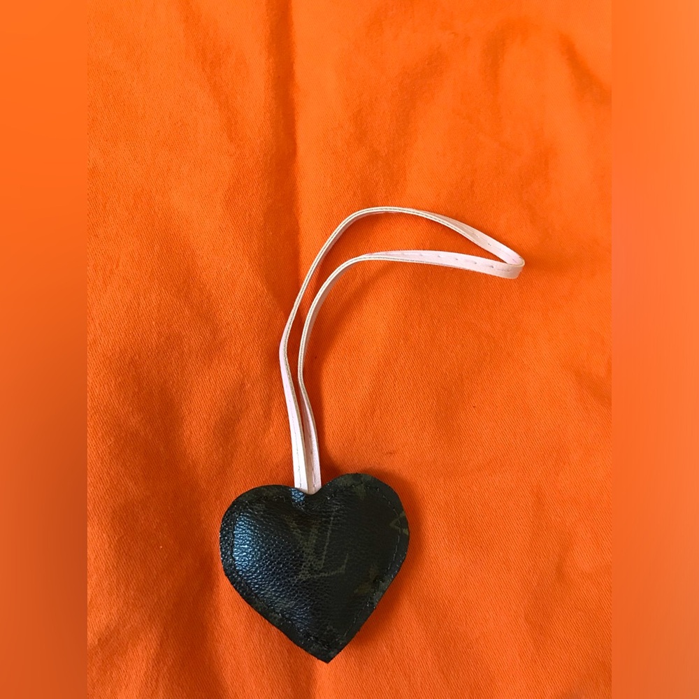 Up Cycle LV Mono Heart Bag Charm